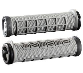 Odi Elite Pro Mtb Lock On Grips 130mm Graphite - PU material is hard wearing yet offers great grip for bare skin or gloves