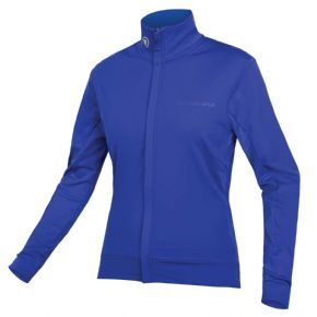 Endura Womens Xtract Roubaix Long Sleeve Jersey Cobalt Blue - Windproof front and sleeve panels with DWR finish