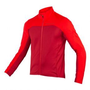 Endura Fs260-pro Roubaix Long Sleeve Jersey Rust Red - Lightweight Trail Tech Jersey with casual appeal