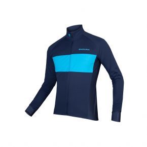 Endura Fs260-pro Jetstream Long Sleeve Jersey 2 Navy Small only - Windproof front and sleeve panels with DWR finish