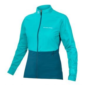 Endura Womens Windchill Jacket 2 Pacific Blue - Critically positioned high stretch wind and waterproof panels