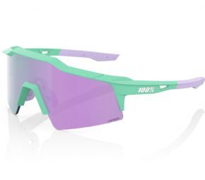 100% Speedcraft Sl Sunglasses Soft Tact Mint/hiper Lavender Lens 