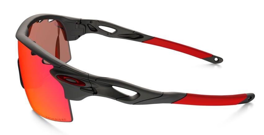 Oakley Radarlock XL Straight Stem Matte Black/oo Red Iridium Polarized ...