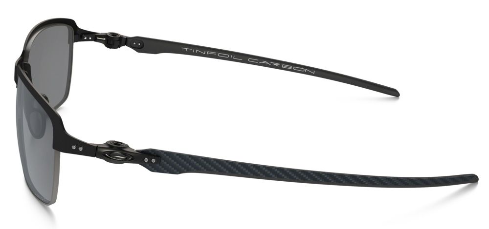 Oakley Tinfoil Carbon Sunglasses Satin Black Black Iridium Polarized Oo6018 02 £209 3