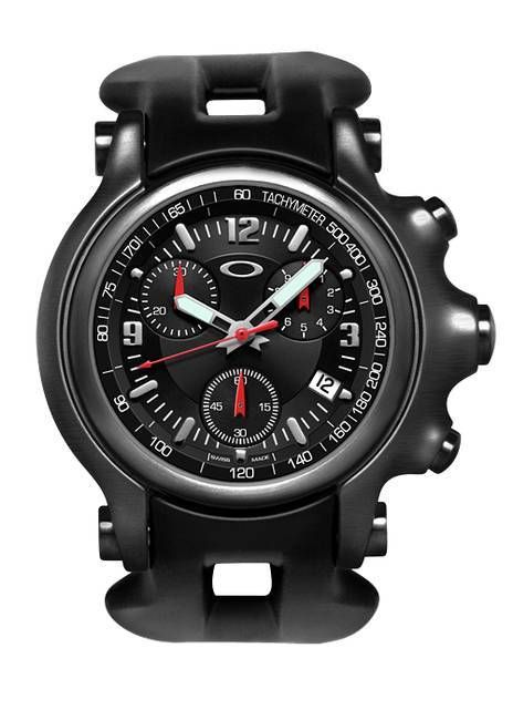 Oakley Holeshot Watch Stealth/black Dial/black Rubber Strap 10-228 -  £ | Oakley Holeshot Watches | Cyclestore