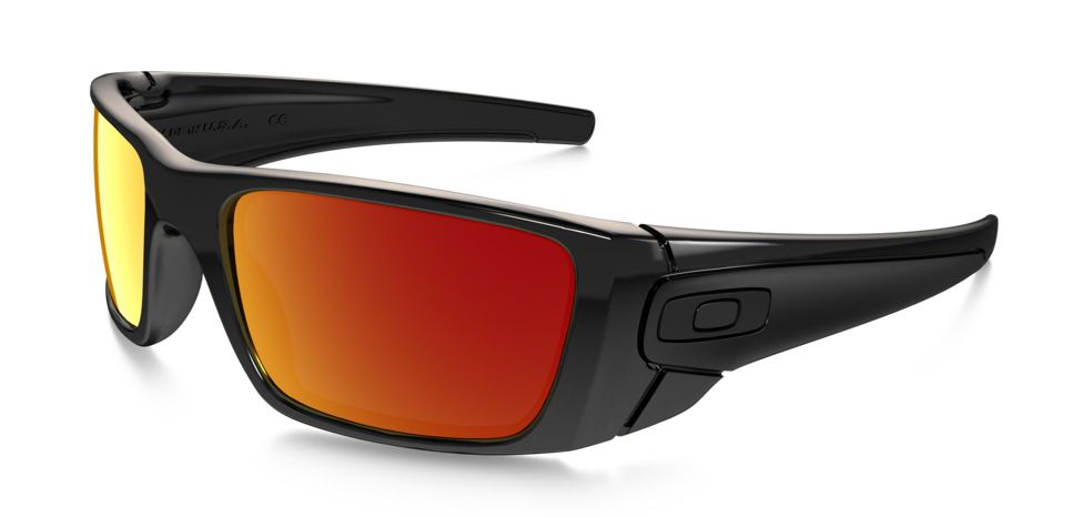 Oakley Fuel Cell Sunglasses Polished Black Ink/ Ruby Iridium OO9096-86 ...