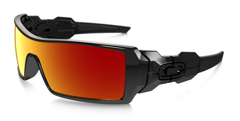 Oakley Oil Rig Sunglasses Polished Black/ Ruby Iridium 26-250 - £101.99 | Oakley  Oil rig Sunglasses | Cyclestore