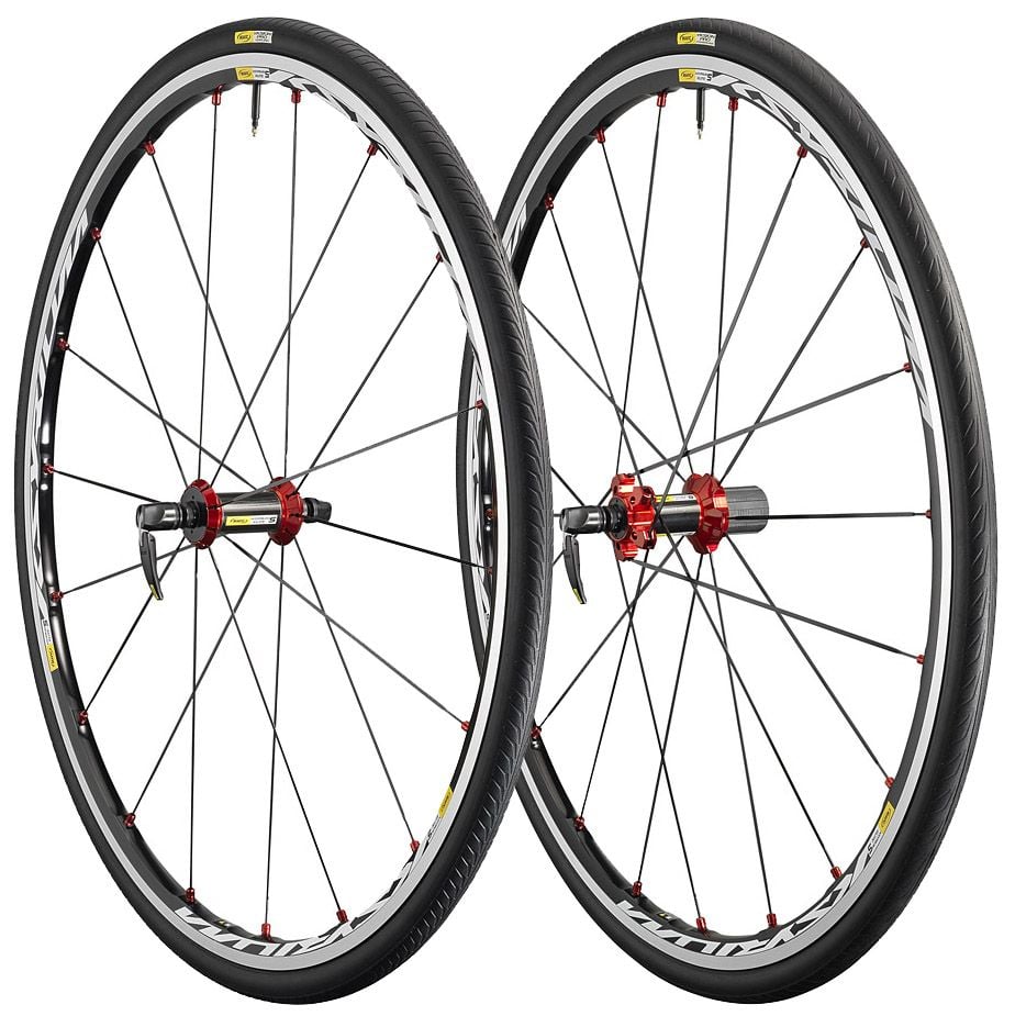 Mavic Ksyrium Elite S Red Road Wheelset Shimano Freehub 2015