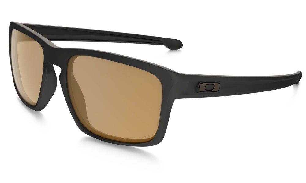 Oakley Polarized Sliver Sunglasses Matte Black/ Bronze Polarized 